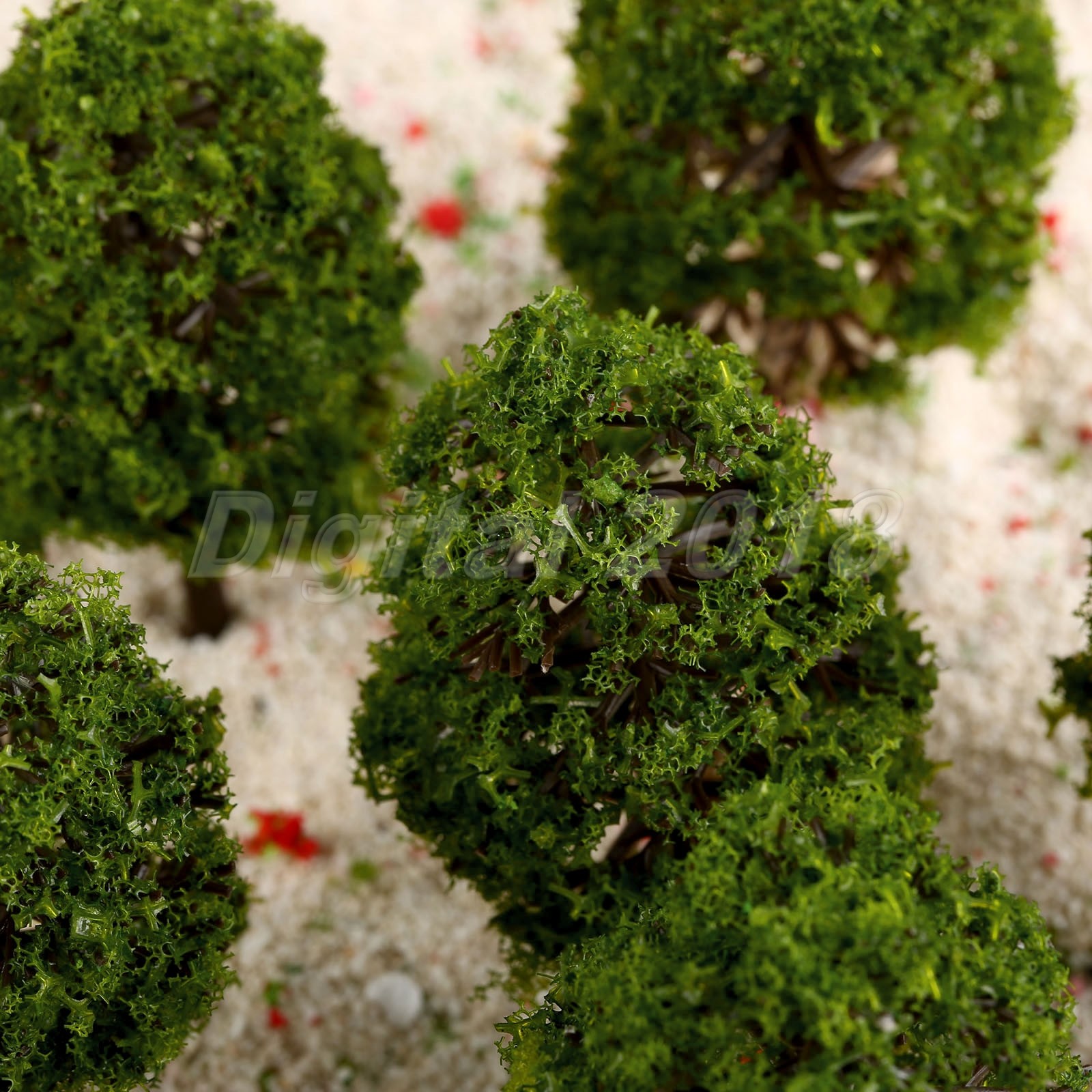 20Pcs HO OO Scale 1:100 9cm Model Scenery Trees Layout Train Railway Landscape