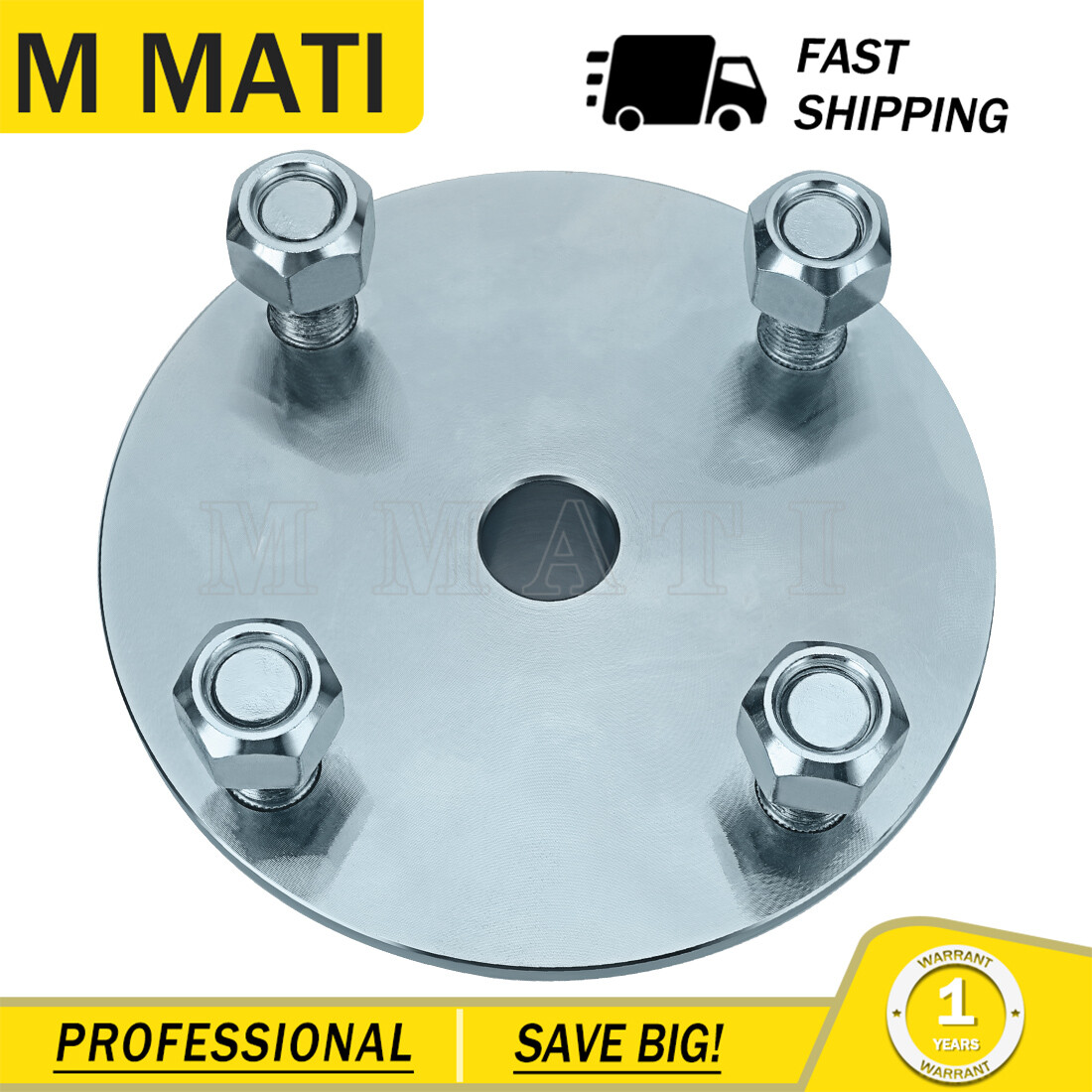 For Go Kart Live Axle Hub 4" x 4" Bolt Pattern Hub and 1" to 3/4" Axle Step Down