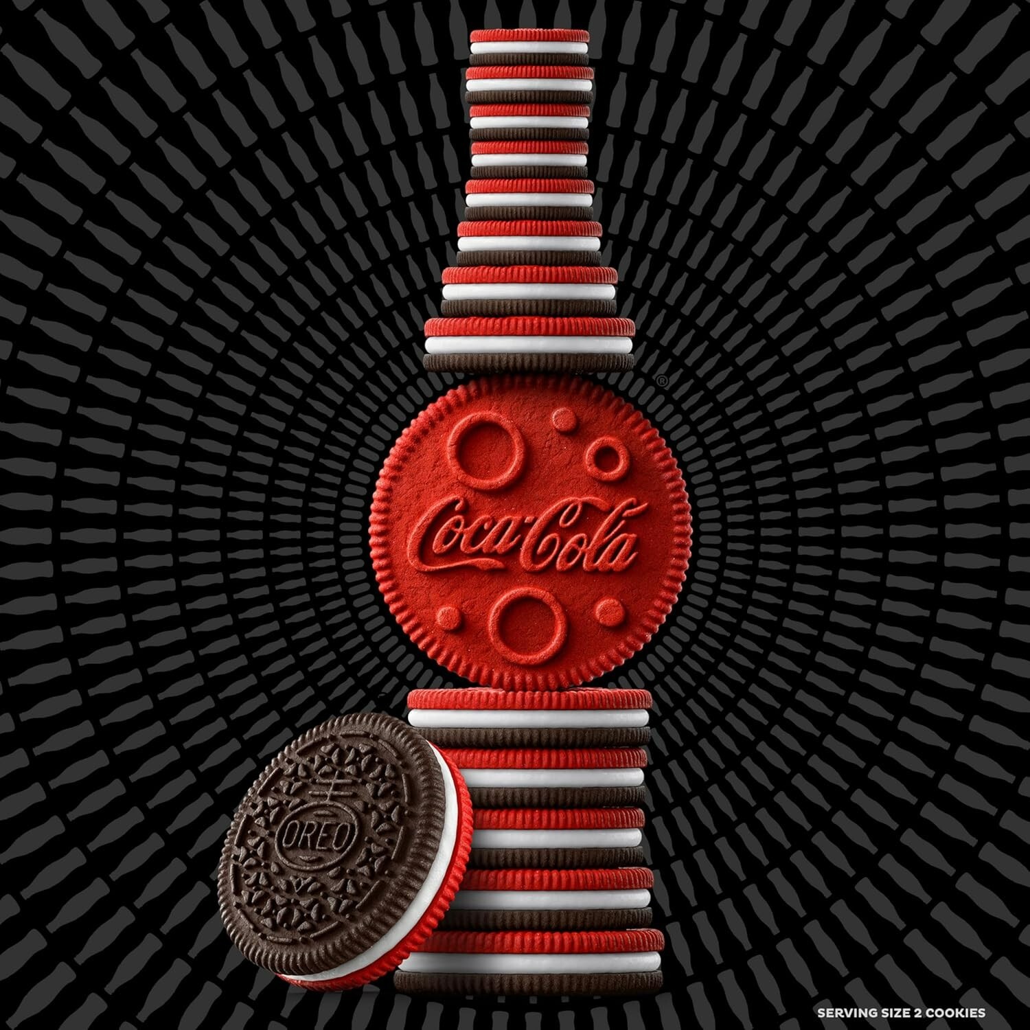 Limited Edition Oreo Coca Cola Flavor Cookies with Popping Candy 10.68oz Coke
