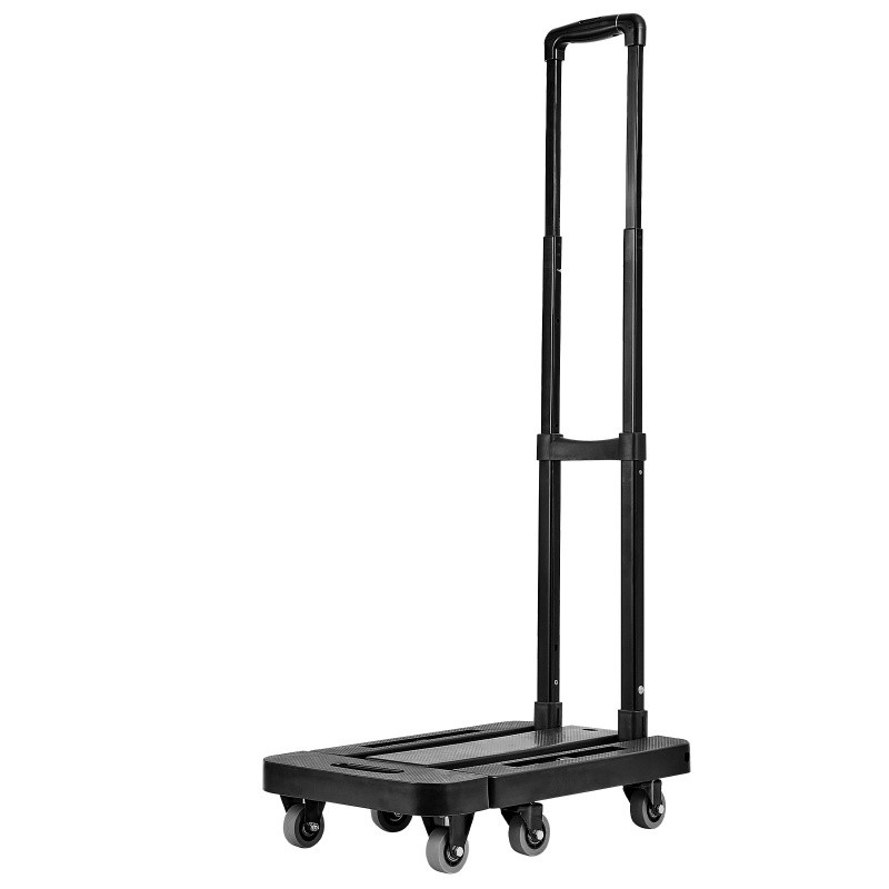 Hand Truck 500 lbs Platform Cart Dolly Trolley Cart for Moving Foldable Steel