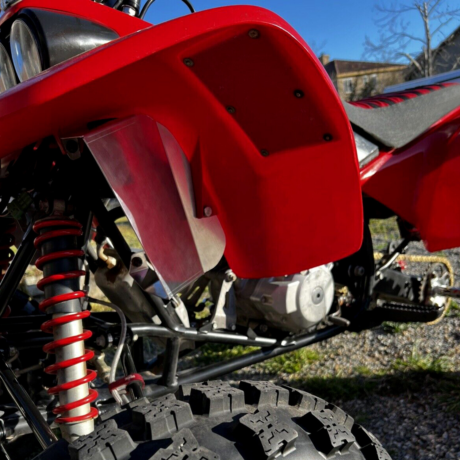 Air Shrouds W/ Bolts Powder Coated Engine Coolers for Honda 400EX TRX400X 93-04