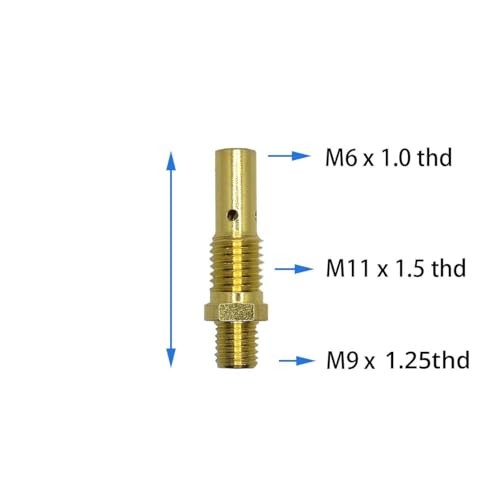 24 PCS Flux Core Gasless Nozzle Tips Kit, Compatible with Lincoln .035" Tips