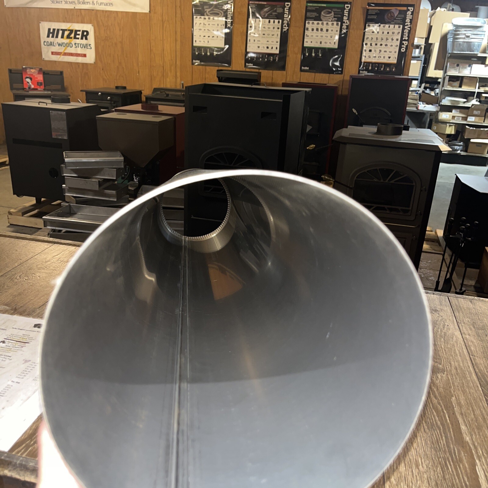 8”x48” stainless steel stove pipe wood/coal/chimney