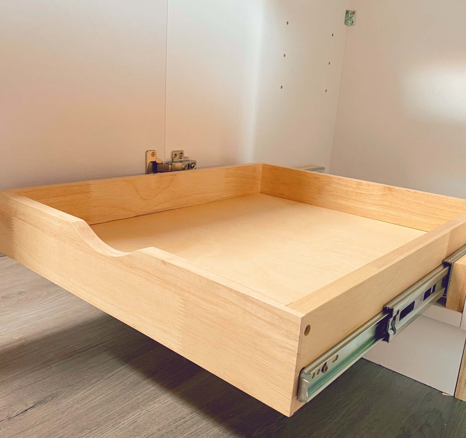 Kitchen Slide Out Cabinet Shelf Pull Out Wood Drawer Storage W33"xD21 soft close