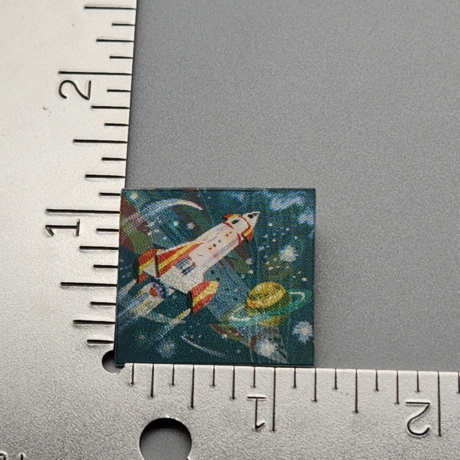 Vtg Vari-Vue Space Flicker Pins Retro Futurism 1960s Lenticular Rocket Astronaut