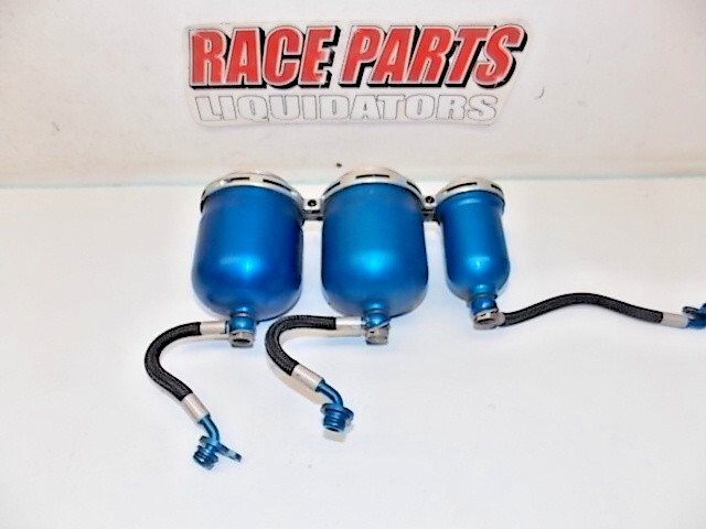 Roush Spun Alum 3 tank brake fluid reservoirs BMRS L/W lines AP race  061725-3