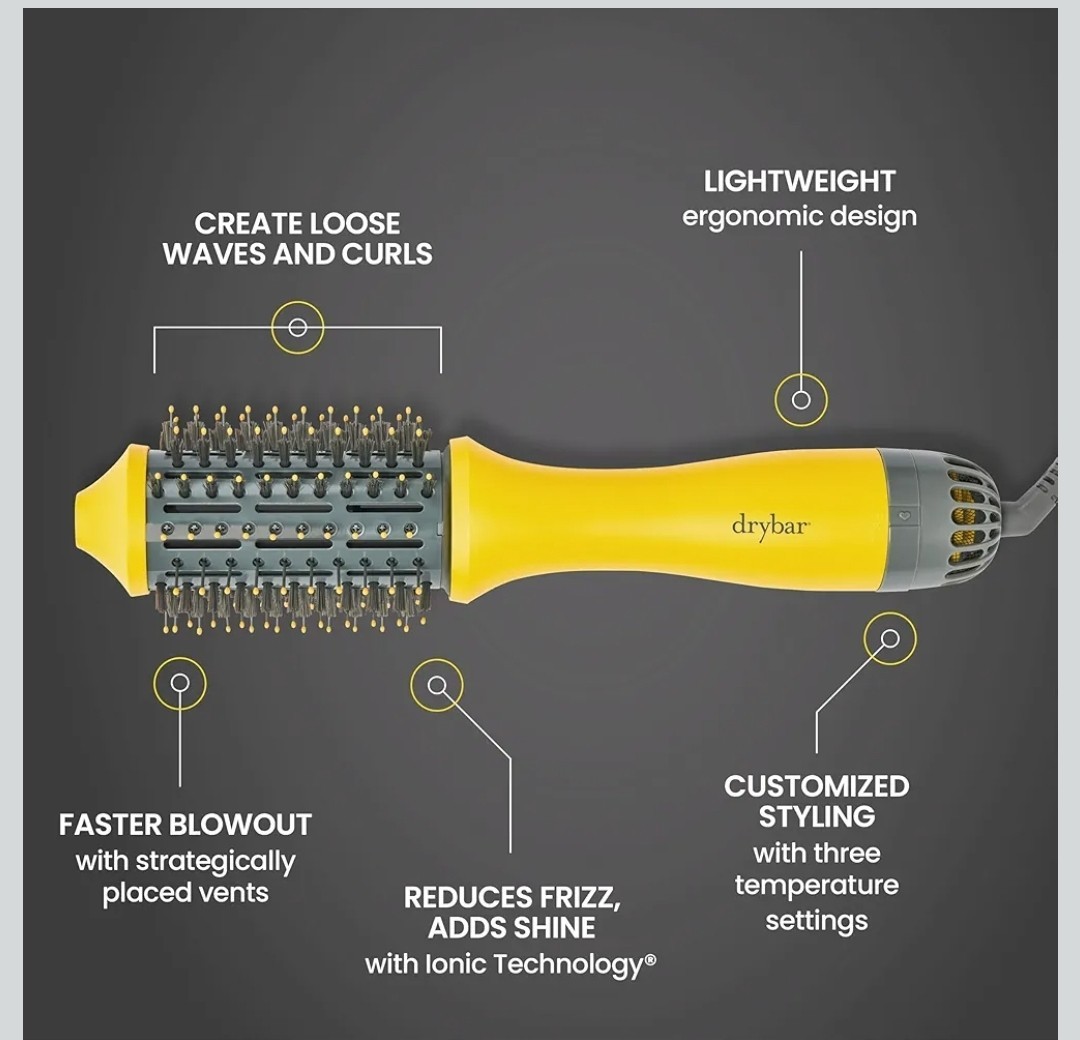 drybar The Single Shot Round Blow Dryer Brush Retail $155 UPC 819204010742
