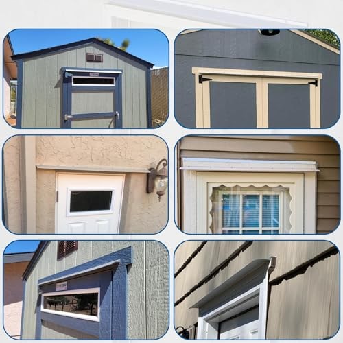 Door Rain Drip Guard, Door and Window Rain Guards House, 2.8 Inches Rain Sliver