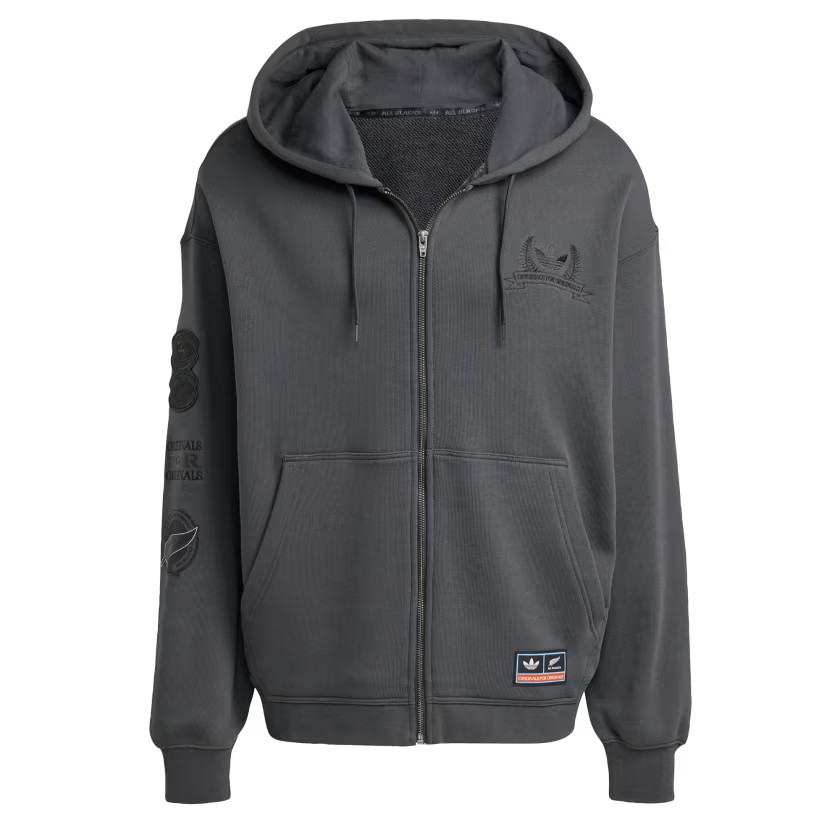 adidas men adidas Originals & All Blacks Full Zip Hoodie