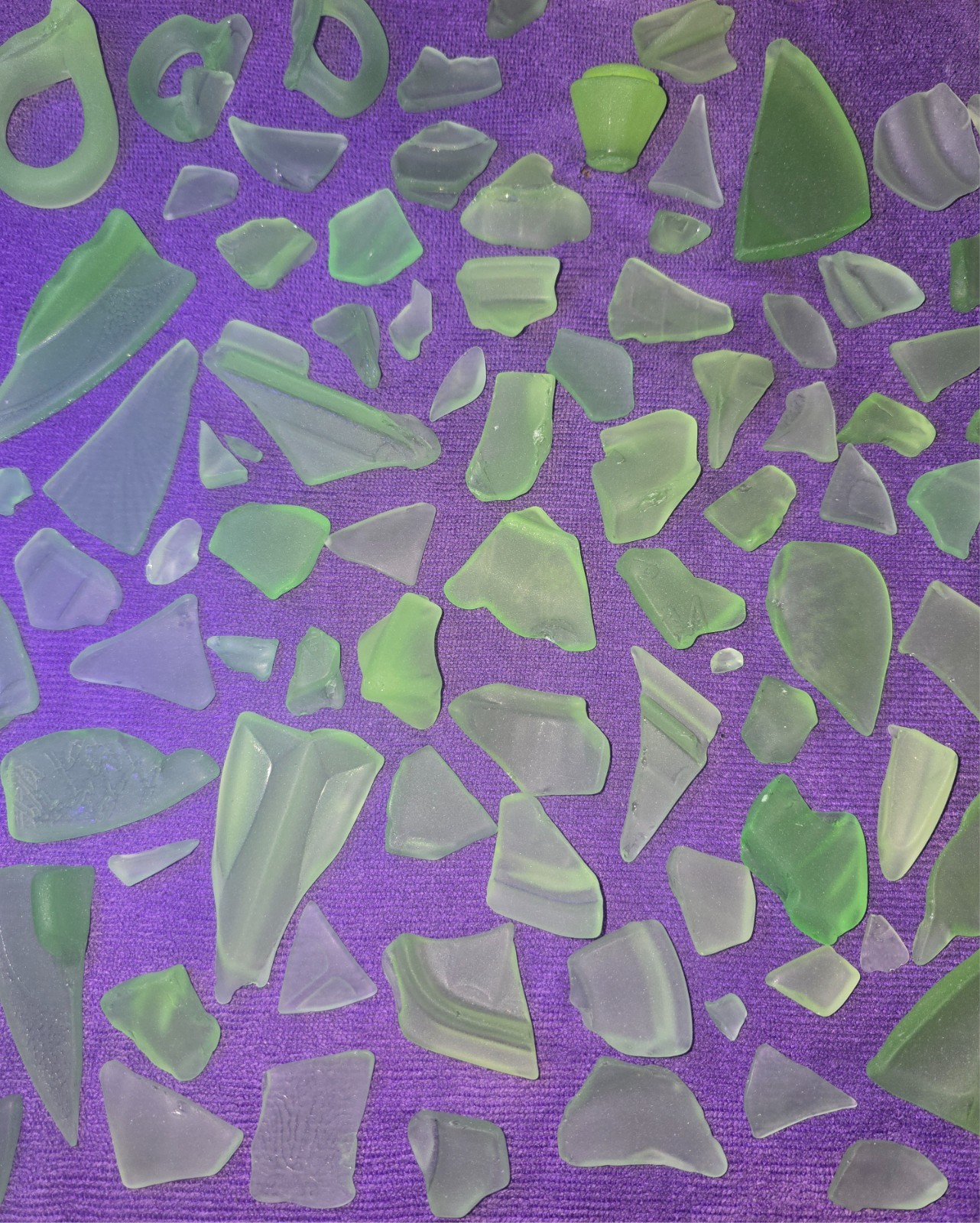 Machine Tumbled Uranium Glass Jewelry Arts Crafts Decor Green Sea Glass 3 Ounce