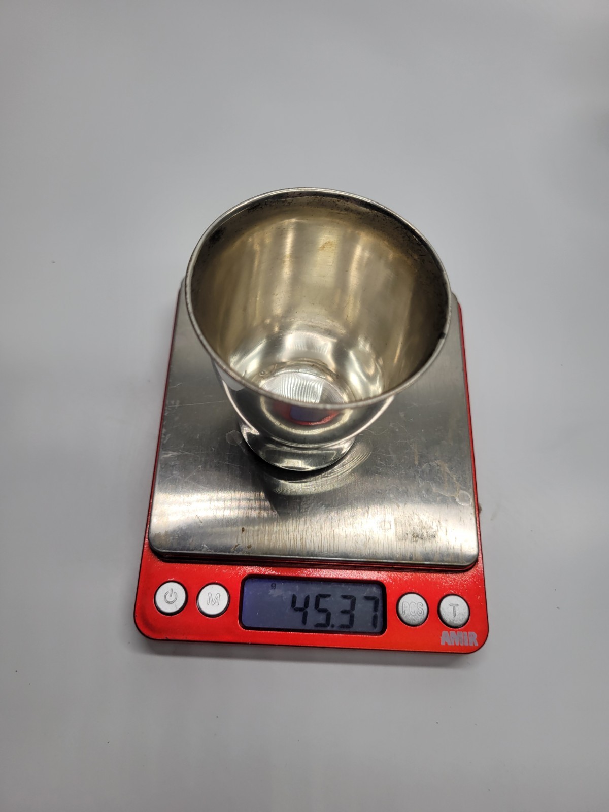 Antique Austro Hungarian 800 Silver Kiddush Cup Lion B Mark Vienne