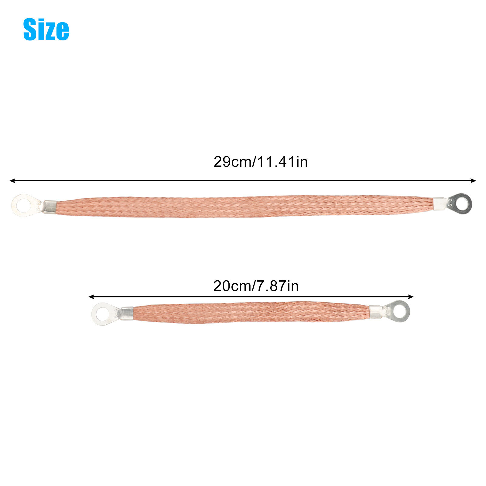 4x Engine Ground Strap Copper Cable Kit For Car Truck Firewall Engine Body Frame