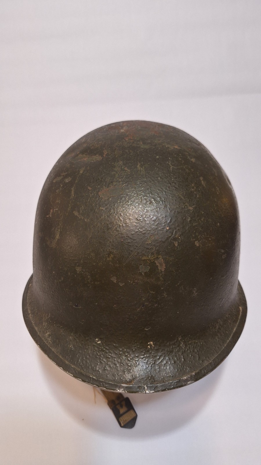 WW II US Military M1 Front Seam Swival Bale Helmet With Liner