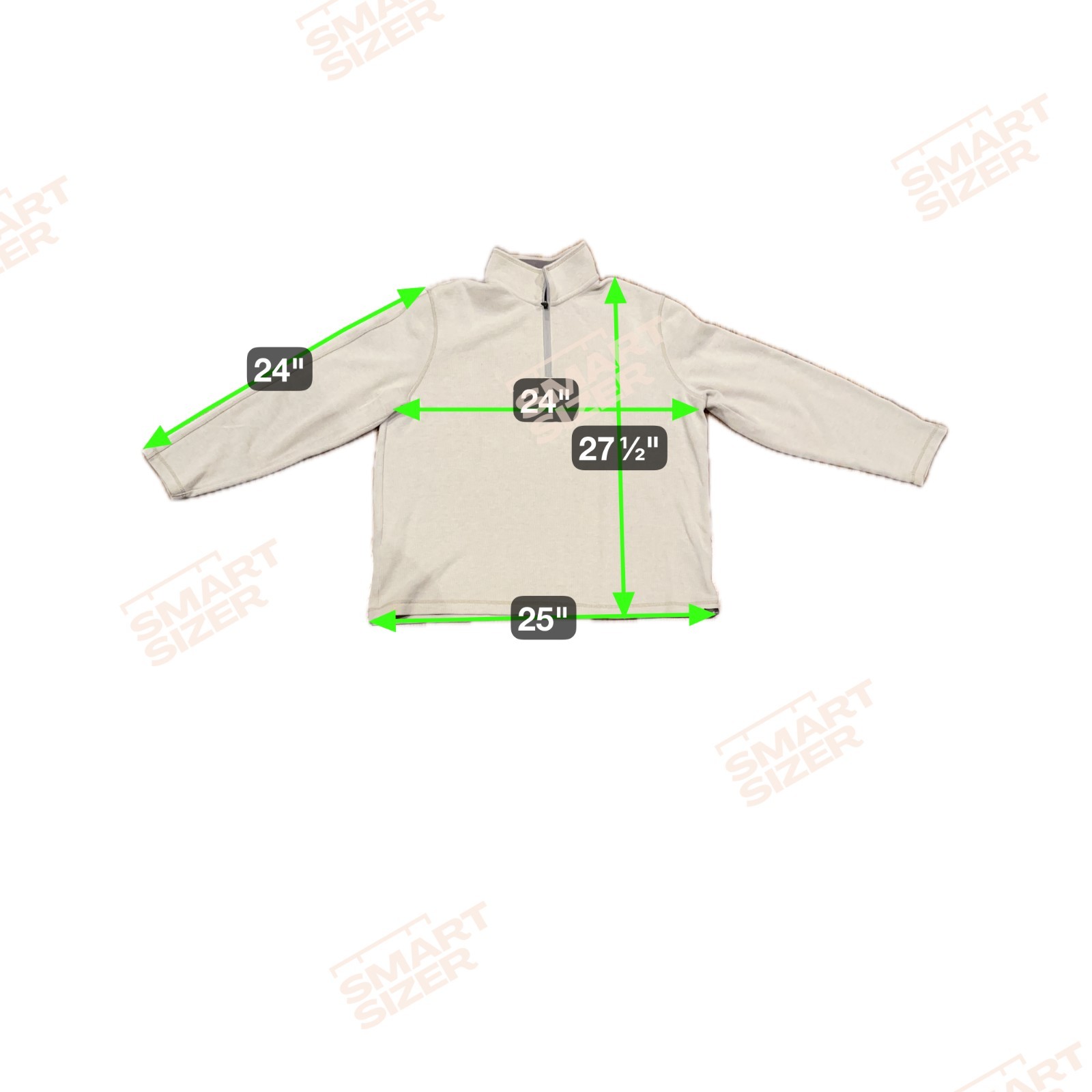 Eddie Bauer Men's XL Quarter Zip Knit Pullover Oatmeal Cotton Blend Normcore