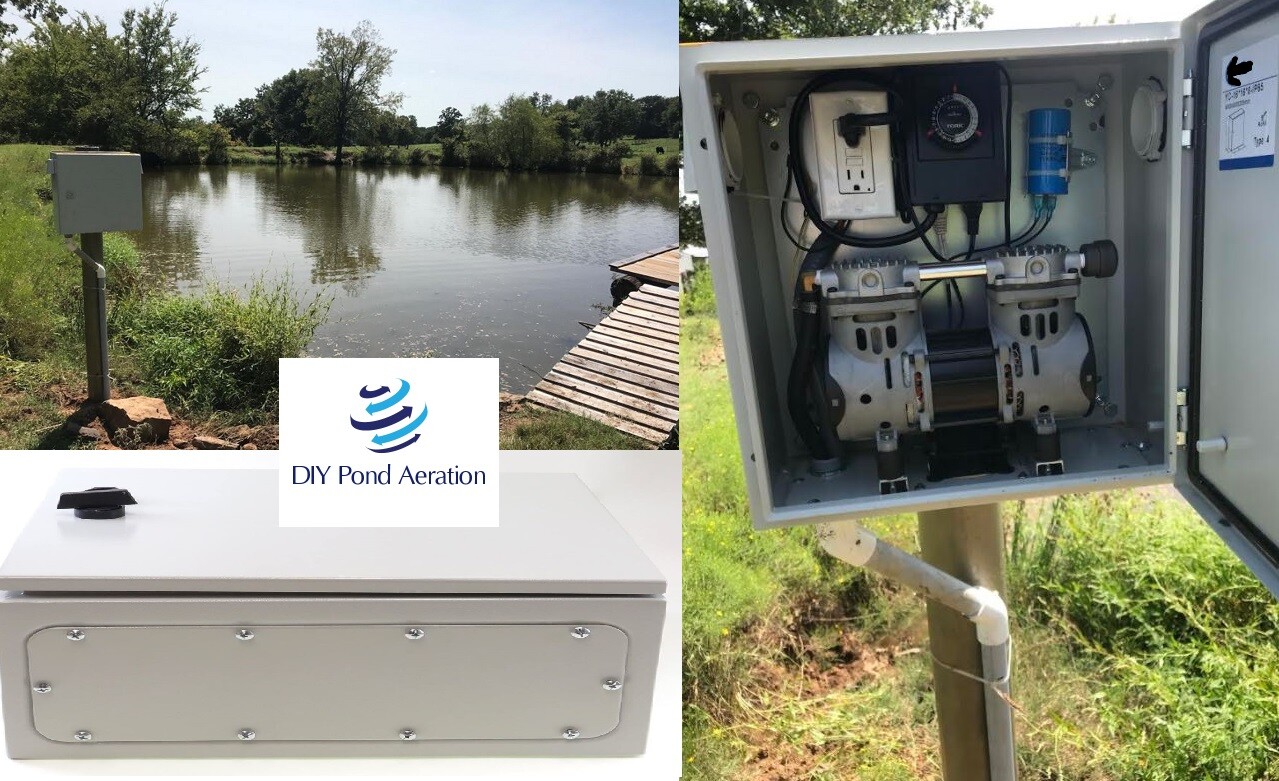 NEW Weatherproof / Outdoor Aeration Pond Pump Cabinet Enclosure 16"x16"x8"