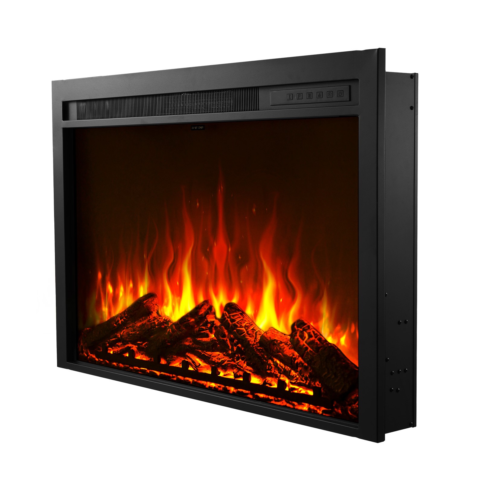 Uimoso 40in Electric Fireplace Insert with Wall Mount & Adjustable Heater
