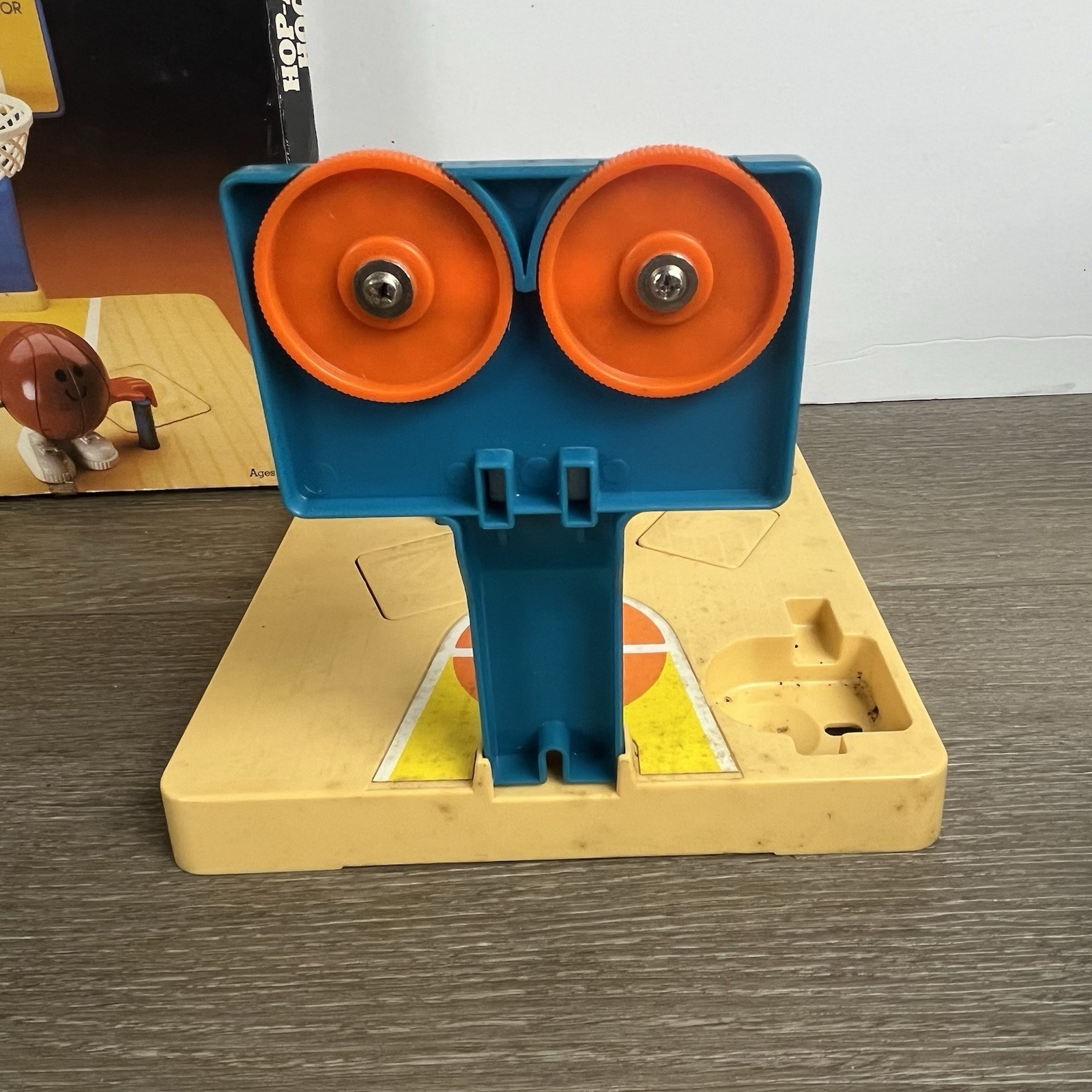 TOMY HOP-A-LONG HOOPSTER Wind-Up Basketball Game Original Box (1981) PARTS ONLY