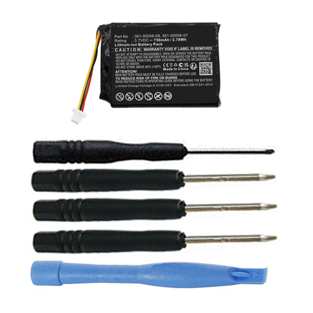750mAh 361-00056-07 361-00056-09 Battery Replacement for Garmin Drive 60 61 GPS