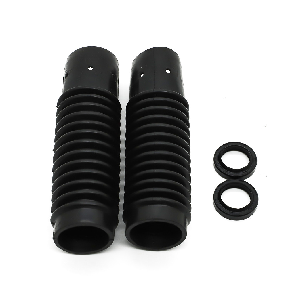 Front Fork Boots Black For Honda CT90 CT110 CL90 S90 CB125 CL125 51611-459-880