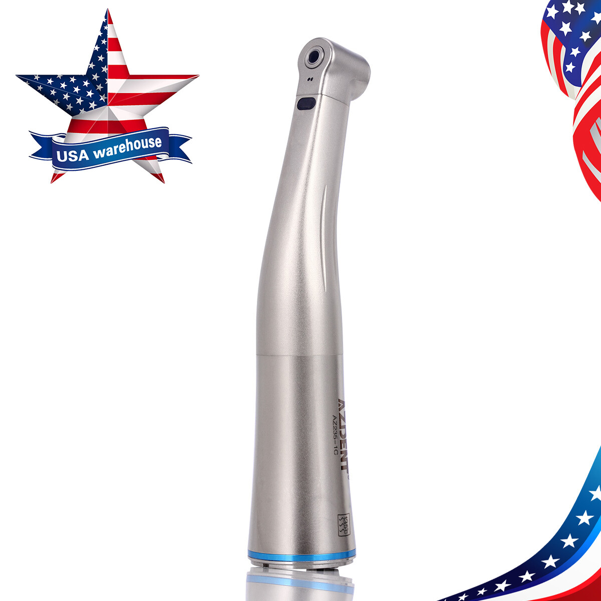 Dental 1:5 Increasing Contra Angle Optic LED Handpiece Fit for Electric Motor
