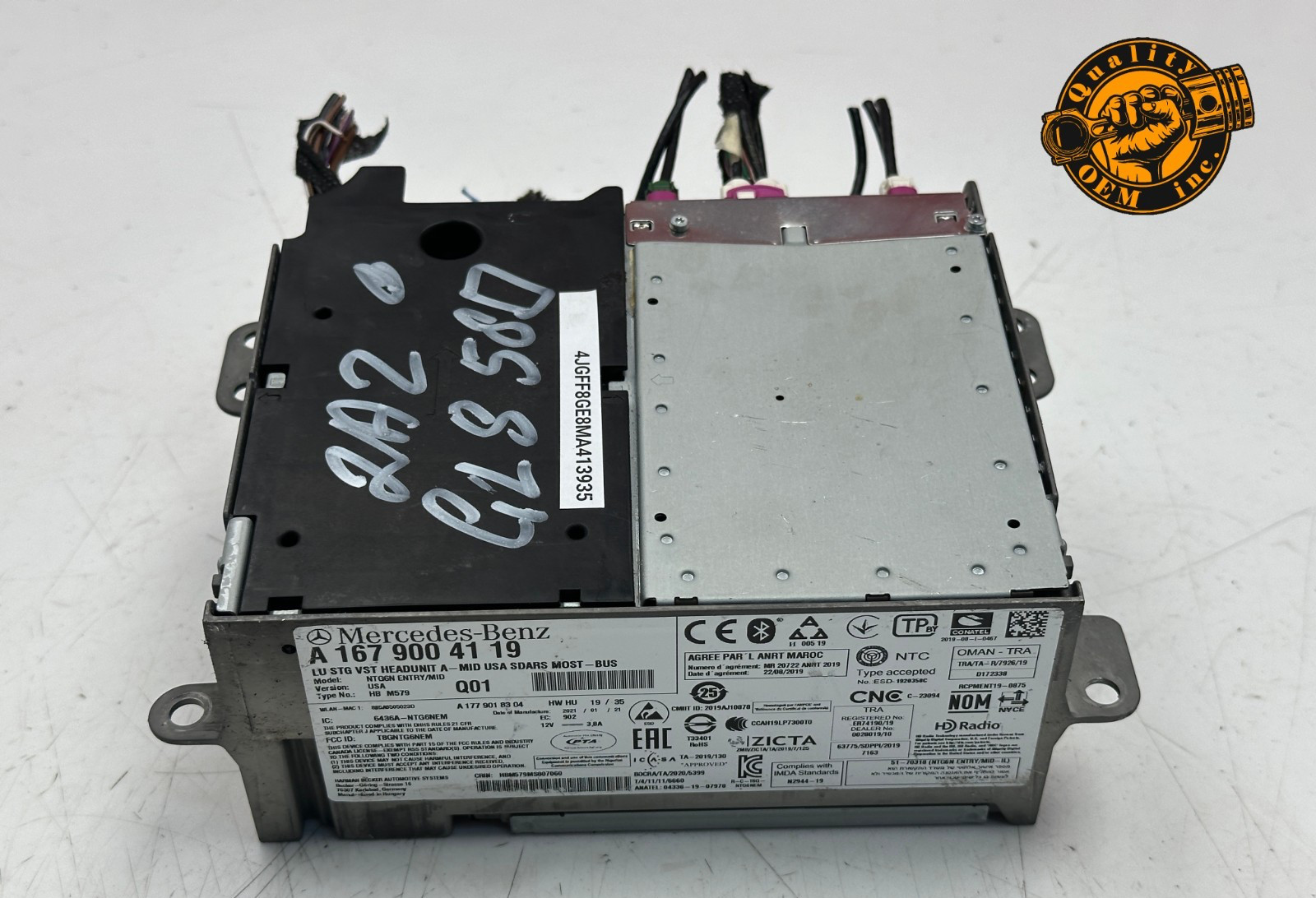 2020-2022 MERCEDES GLE GLS - AUDIO RADIO RECEIVER HEAD UNIT MODULE OEM 52 kmiles