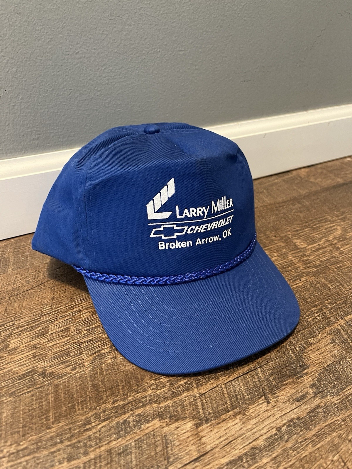 Vintage Chevrolet Hat Larry Miller Broken Arrow Oklahoma Excellent Condition!