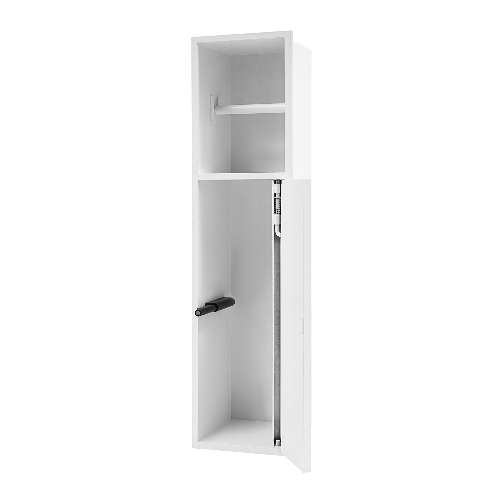 2-Tier Recessed Shower Niche Toilet Shelf Wall-inserted Bathroom Storage Cabinet