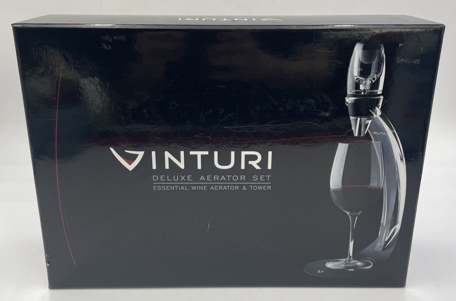 Vinturi Deluxe Essential Red Wine Aerator Pourer and Tower Set In Box