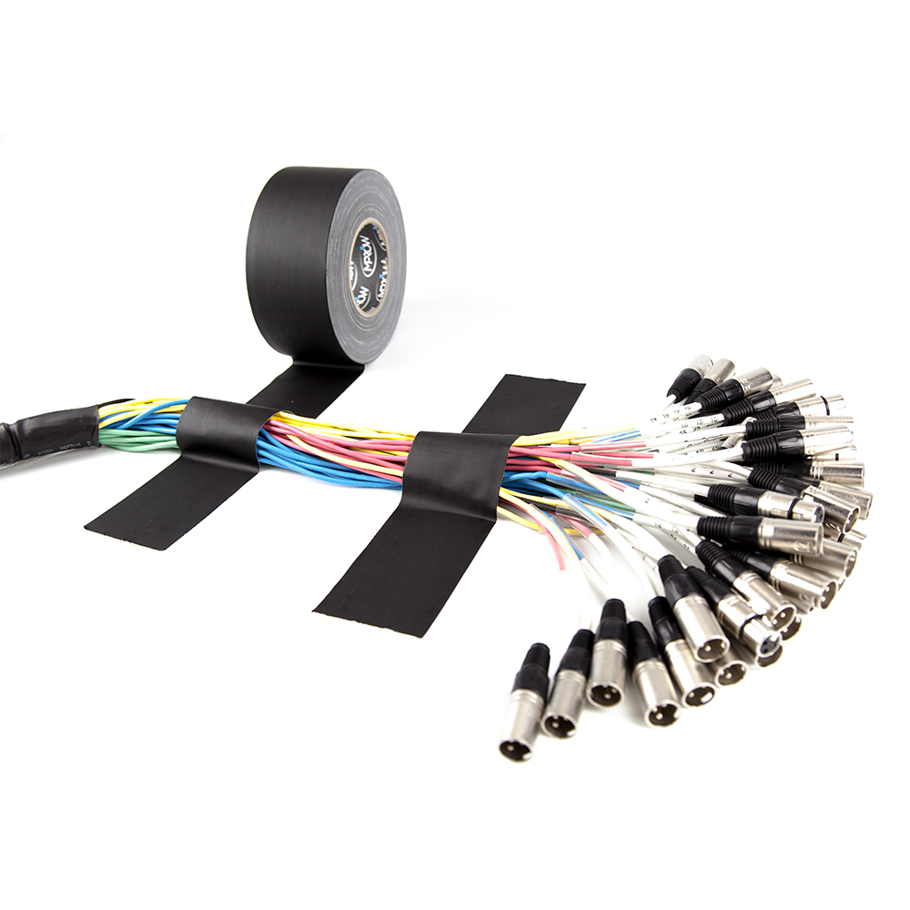 12x MPROW Gafffun Gaffer Tape 3" 180' Black Matte (No residue) Gaff 60 Yards