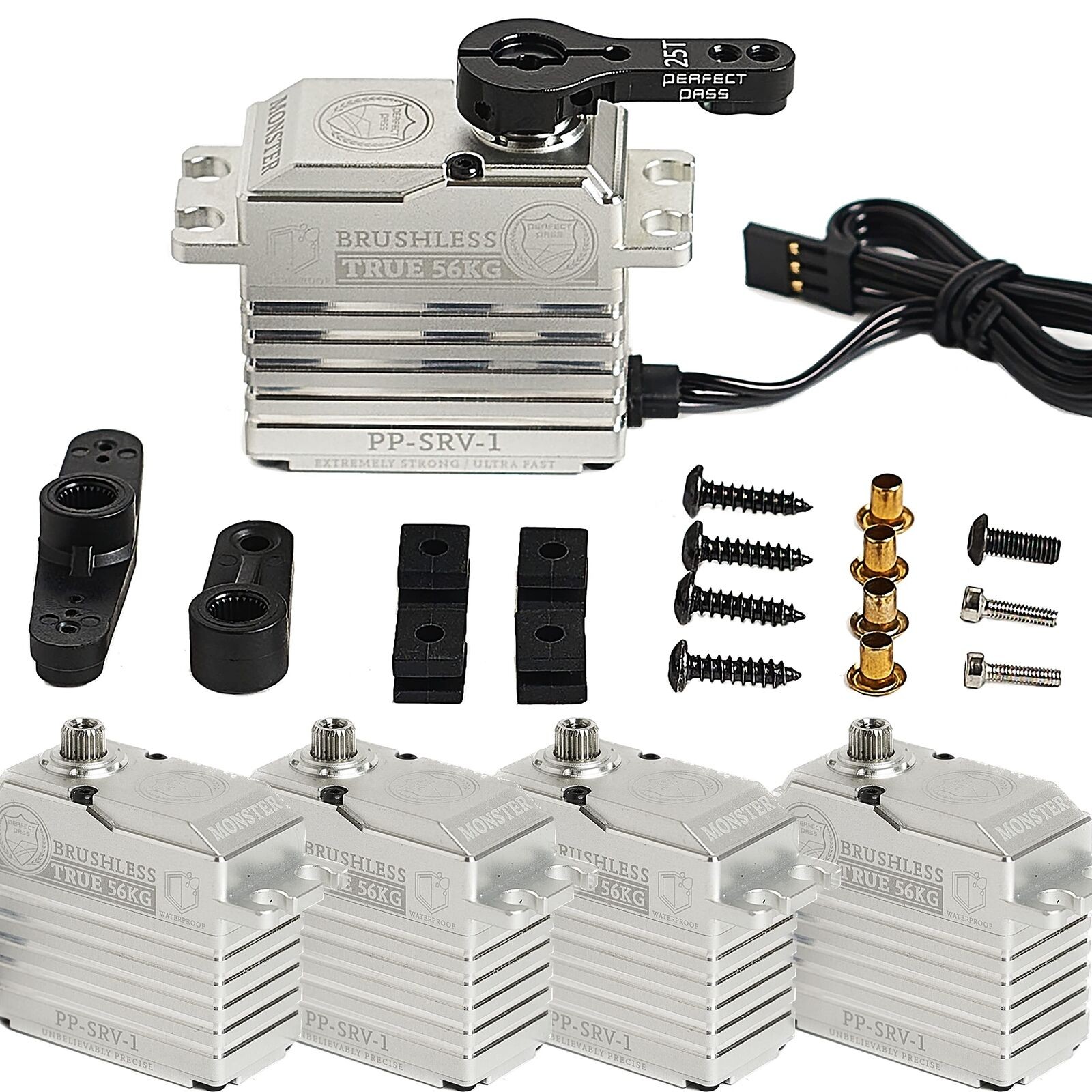 Perfect Pass Monster 56KG Waterproof Brushless High Torque HV Ultra Fast Digi...