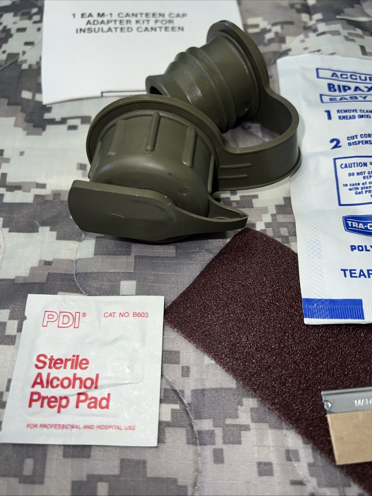 M-1 Canteen Cap Adapter Kit For Insulated Arctic Canteen NEW A-22