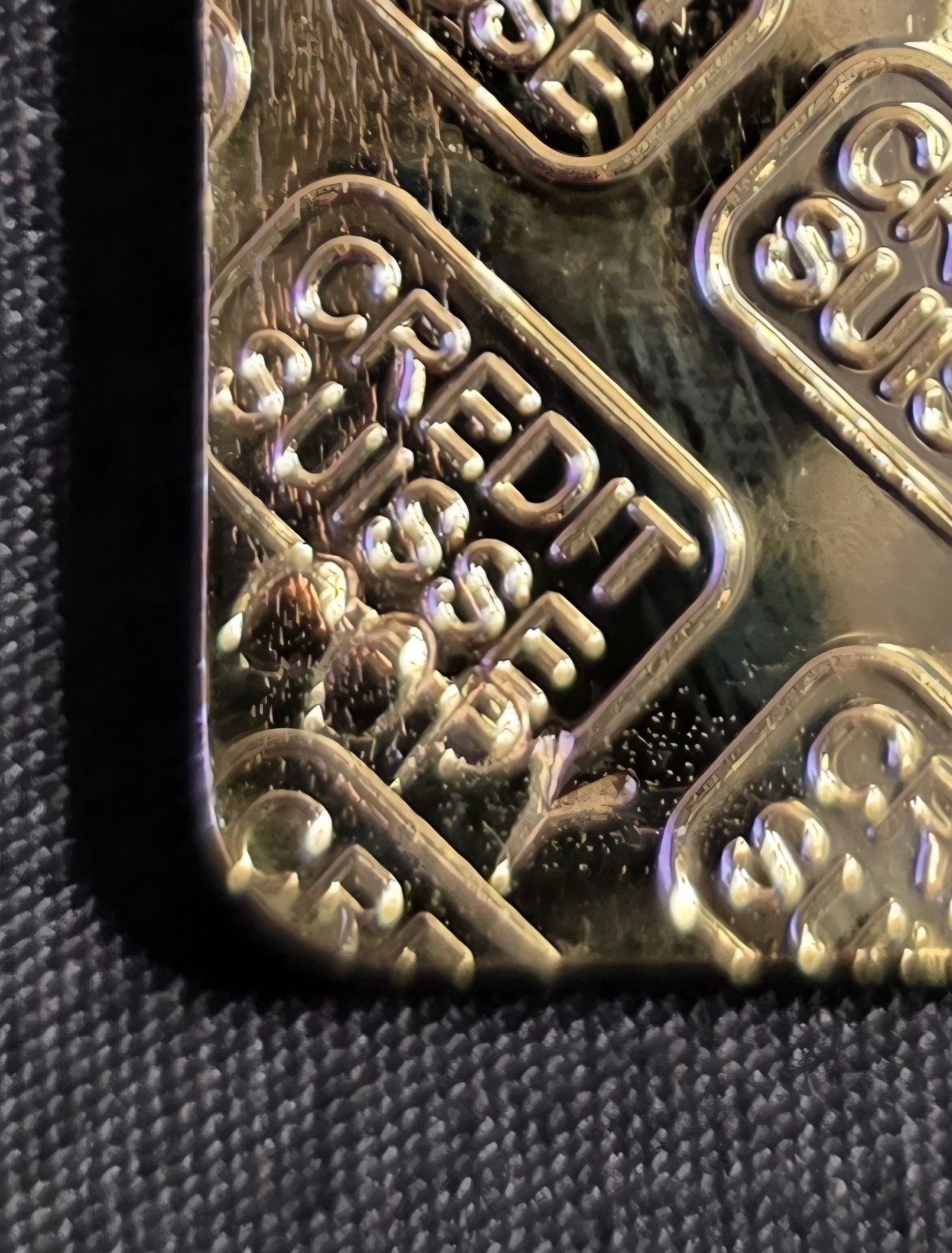 1 oz Credit Suisse .999 Gold Bar Fine (BU) 24k Gilded Repro