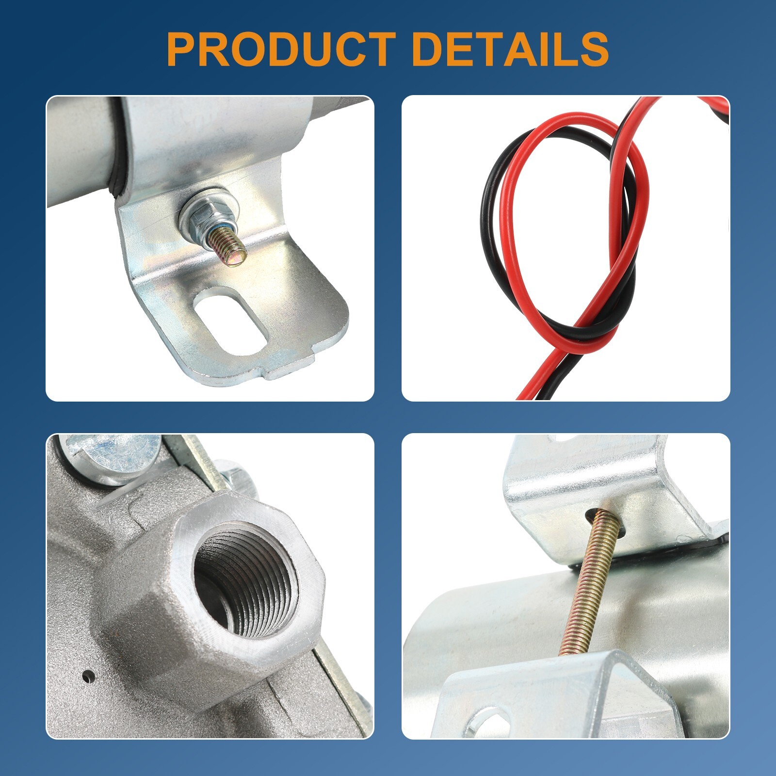 Electric Fuel Pump 97 GPH 7 PSI Universal Red For Holley Demon Carburetor Chrome