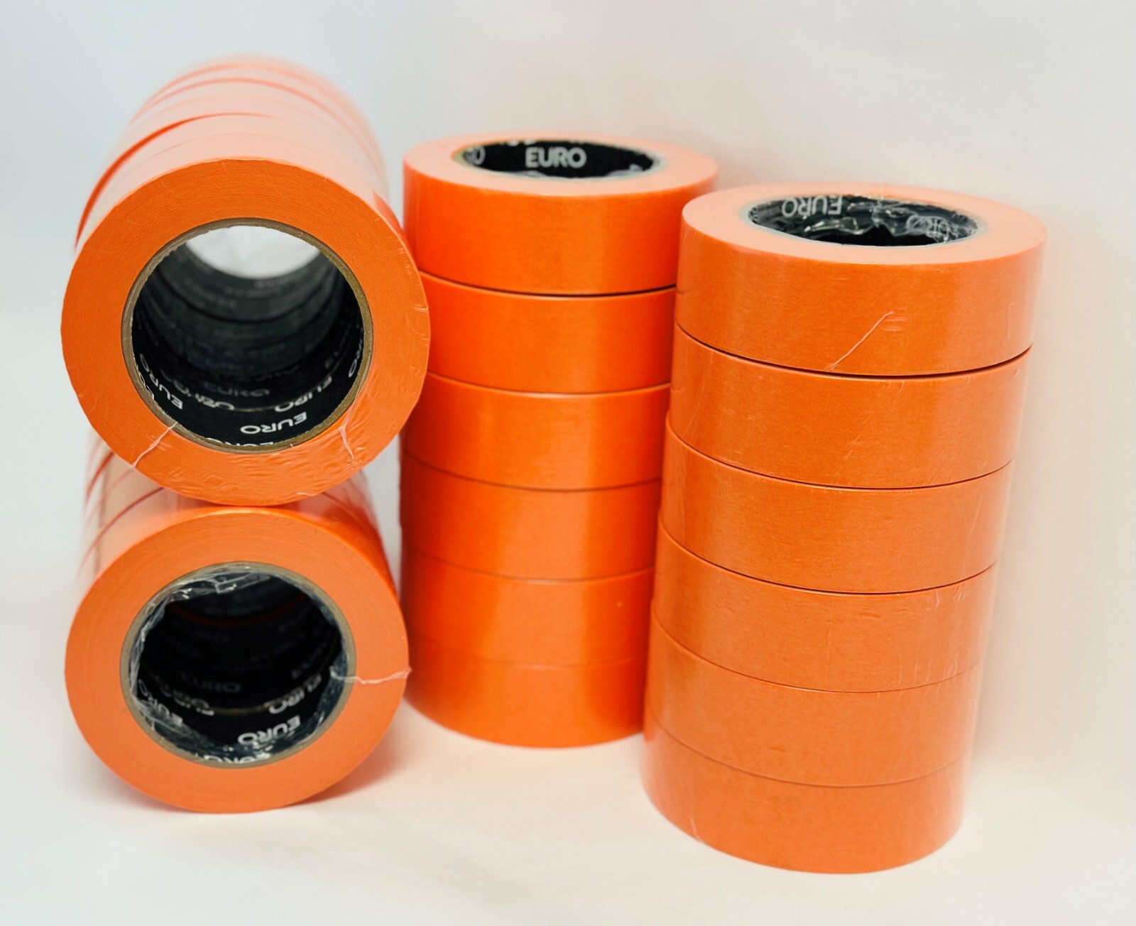 PREMIUM MASKING TAPE Orange 1-1/2 inch (24 Rolls) 4 sleeves Automotive Bodyshop