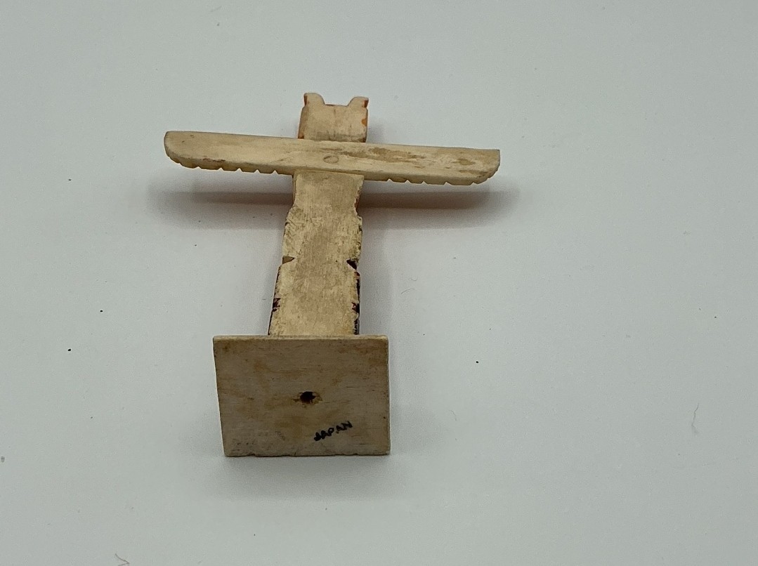 Original Hand Carved Totem; Early 1900's; Miniature 4.5"