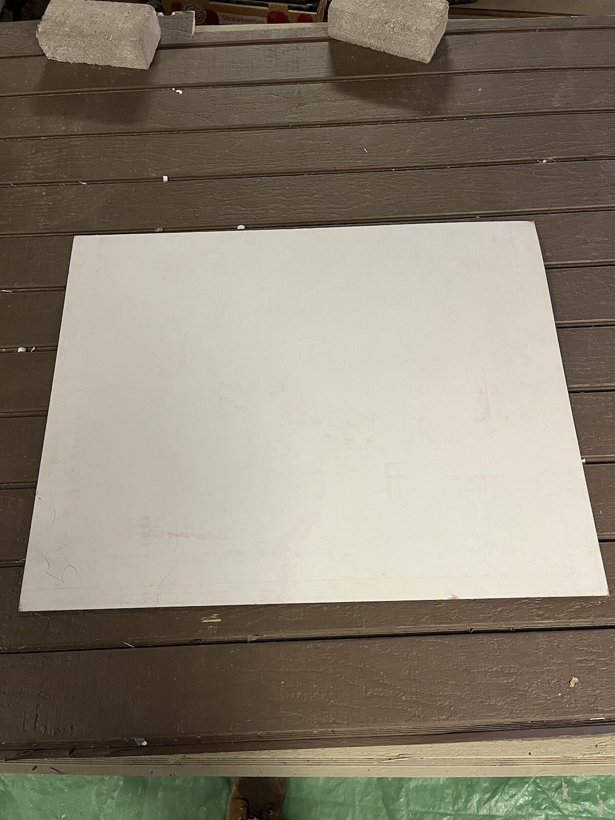 Vintage Circle Steel Grain Bin Dealer Cardboard Sign Oakland ILL MD&M Supply