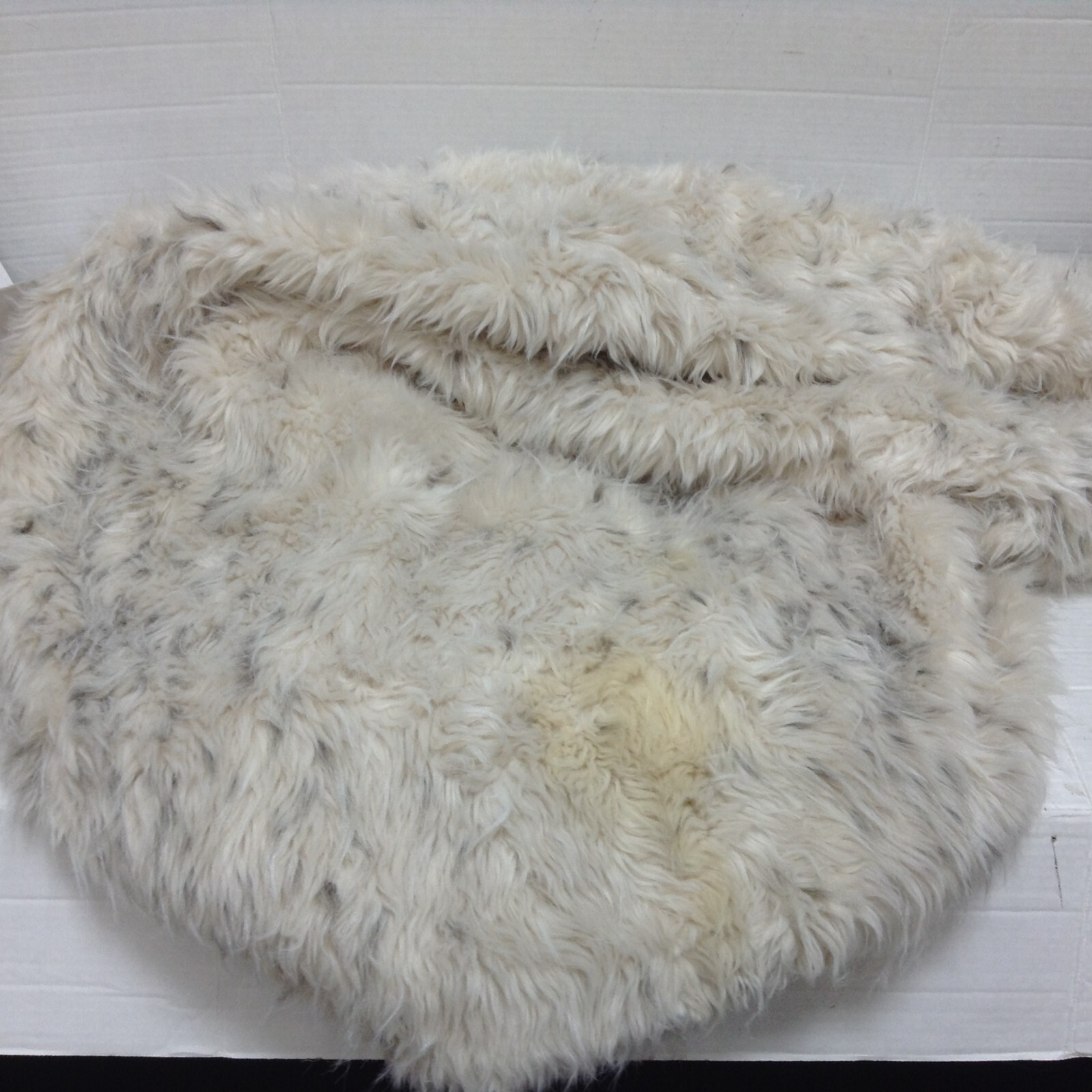 Pottery Barn PBTeen Large Bean Bag Chair cover Faux fur snowcat leopard large