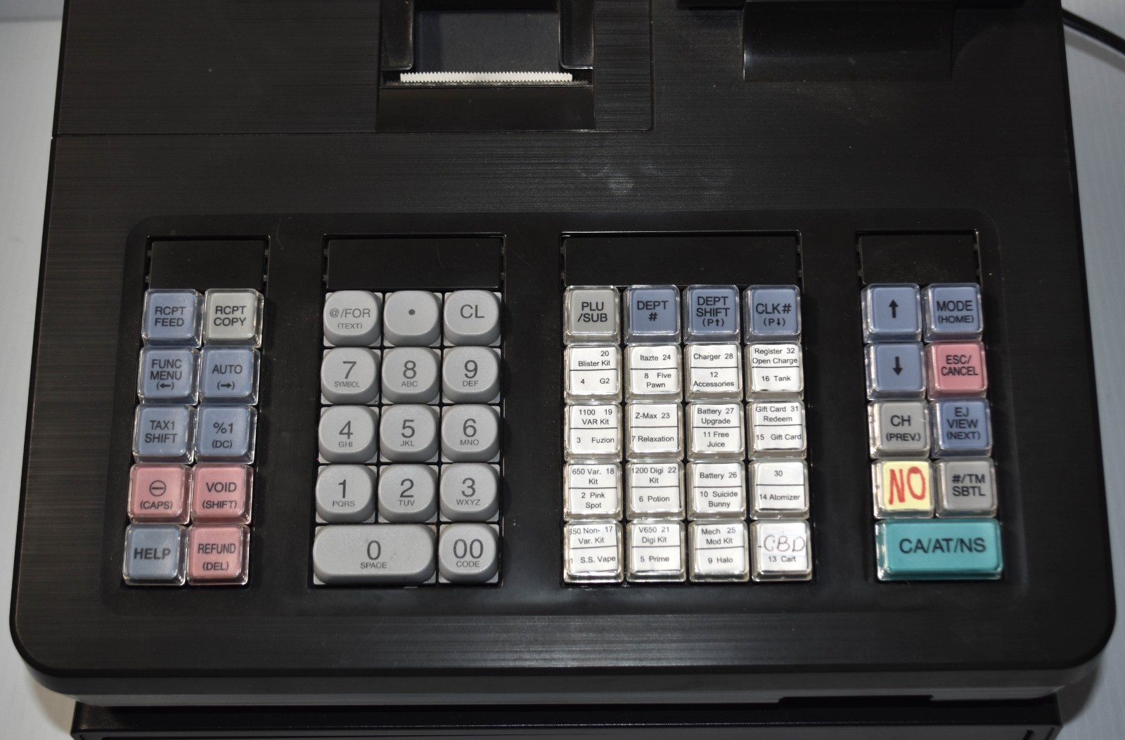 Sharp XE-A207 Electronic Cash Register - No Keys - Tested & Working