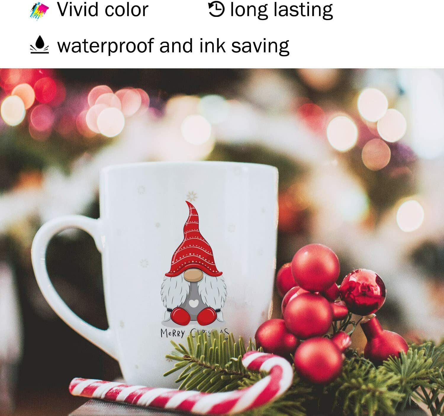 A-SUB Mug Sublimation Paper 4X9.5 100 Sheets 125g Inkjet Heat Transfer Tumblers