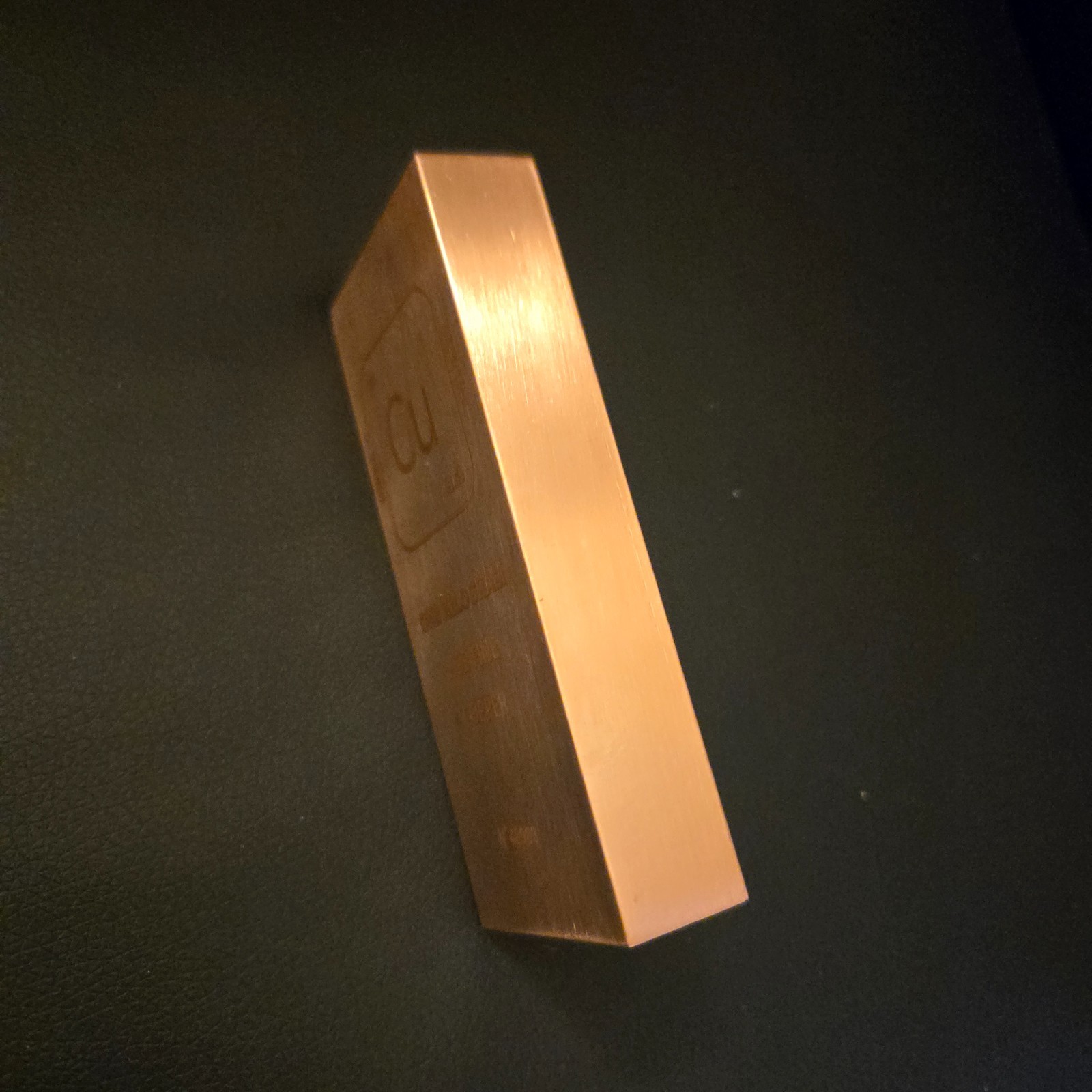 1 Kilo 2.2 pounds .999 copper bullion bar