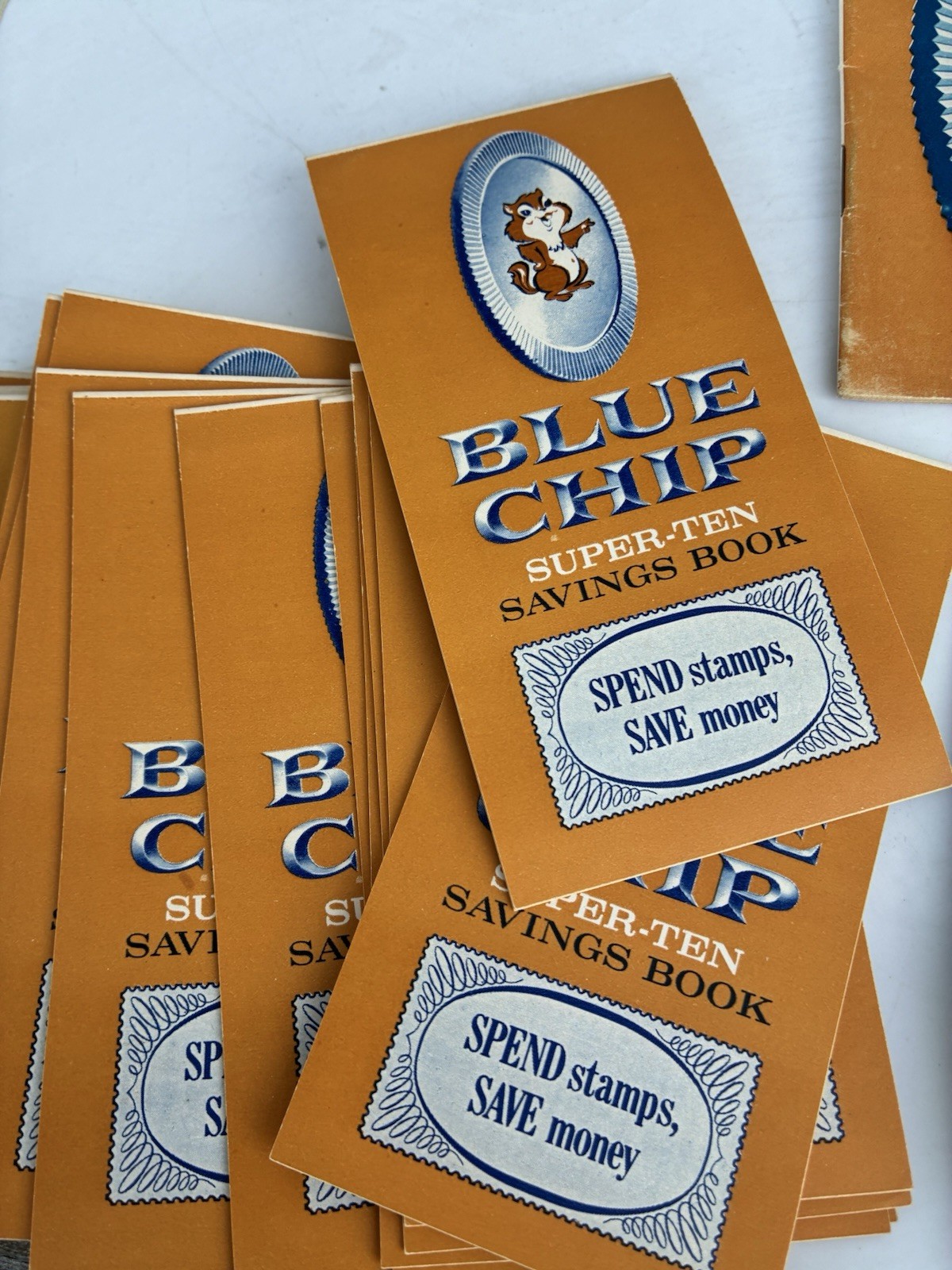 Vintage Blue Chip Super-Ten Savings Stamps Lot – Books, Unused Sheets & Inserts