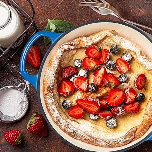 6 Quart Enameled Cast Iron Dutch Oven for Sourdough Bread Le Creuset with Du...