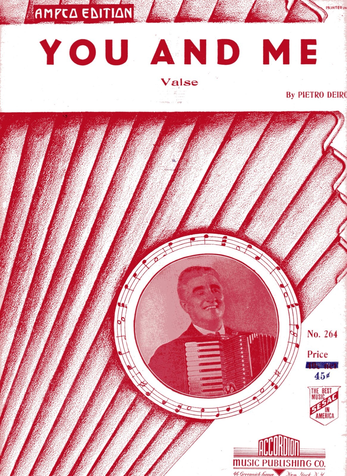 PIETRO DEIRO MASSIVE ACCORDION SHEET MUSIC COLLECTION - 446 SELECTIONS on DVD