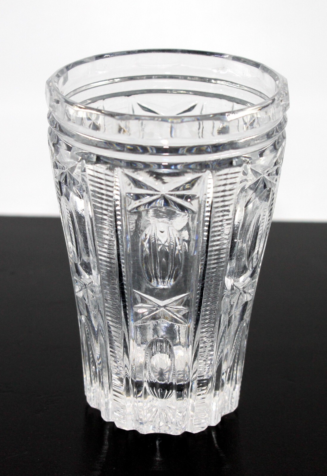 Soviet Era Russian Crystal Shot / Scotch Glass Handmade 4"in High