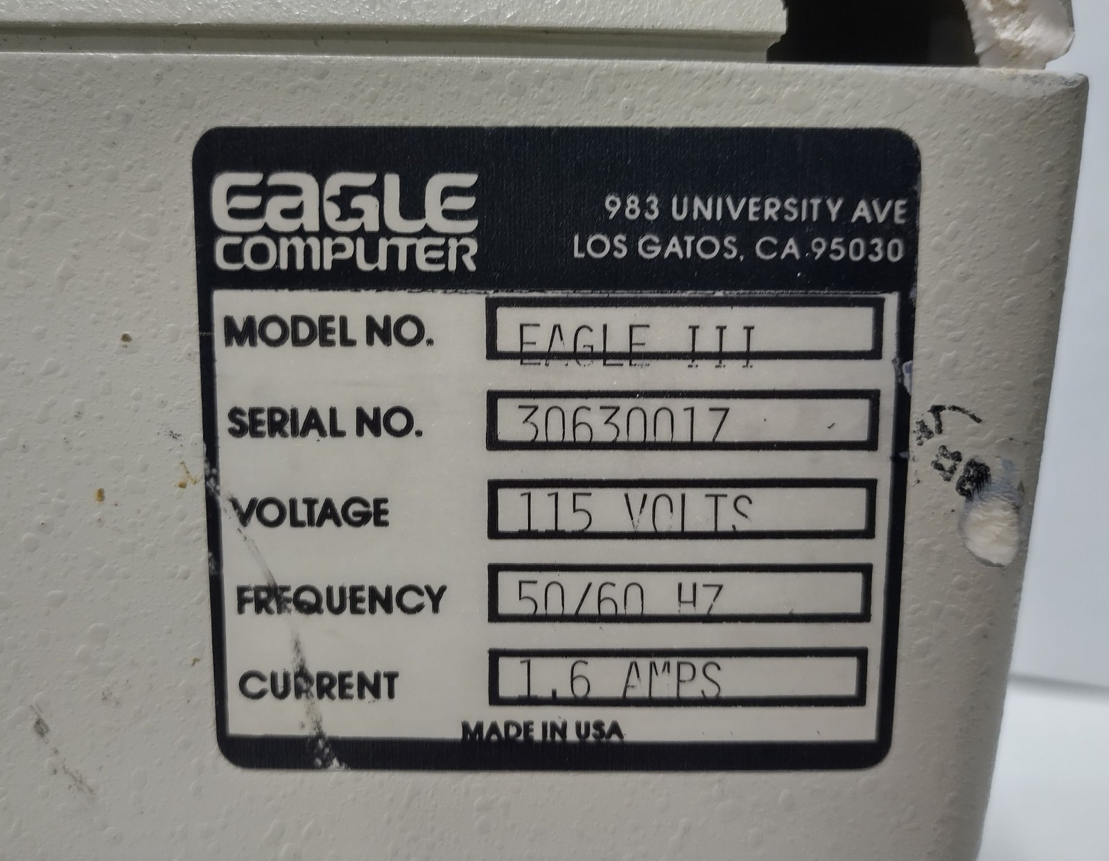 Eagle II E Vintage Computer Model Eagle III 2x 5.25" Floppy Drives Power Tested