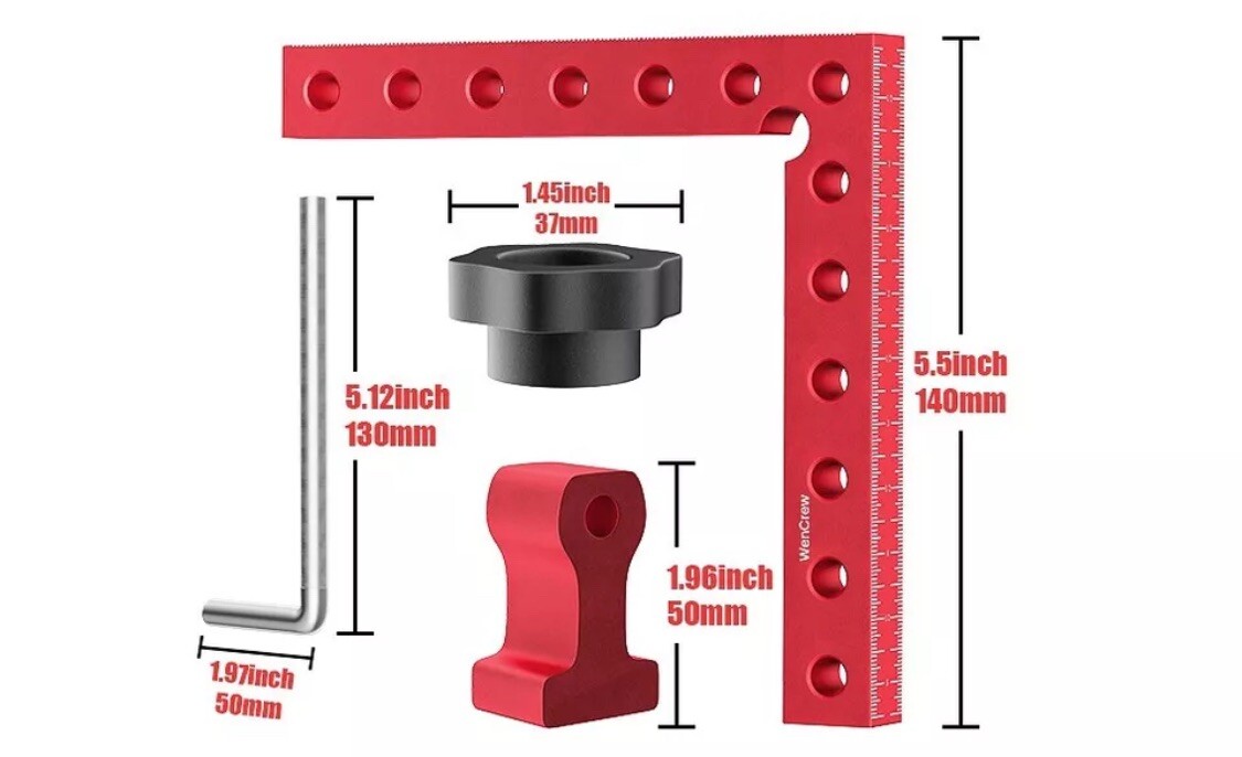 90 Degree Positioning Squares Right Angle Clamps for Box Cabinets Picture Frame