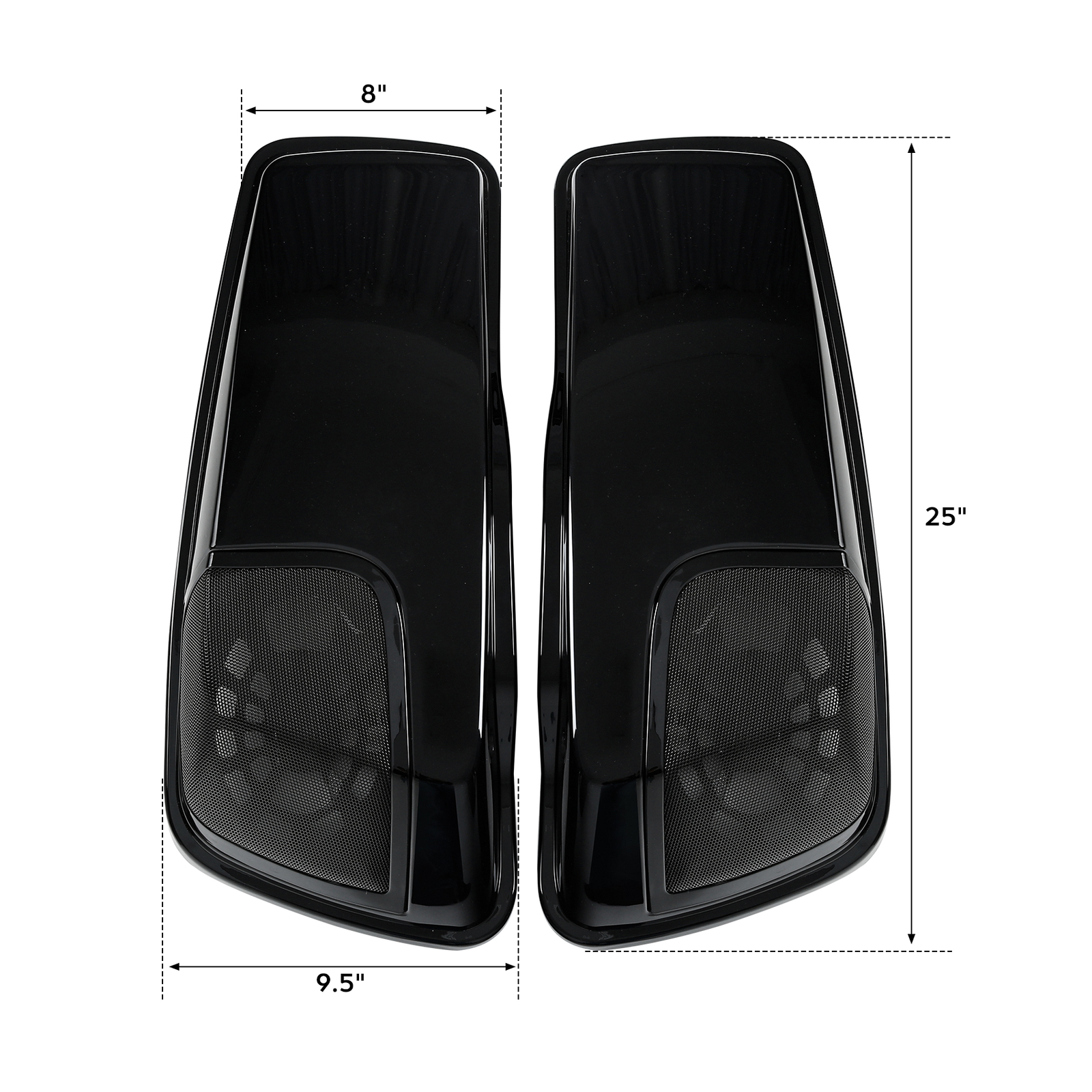 Saddlebag Lids Speaker Cutouts Fit For Harley Touring Road King Glide 2014-2024