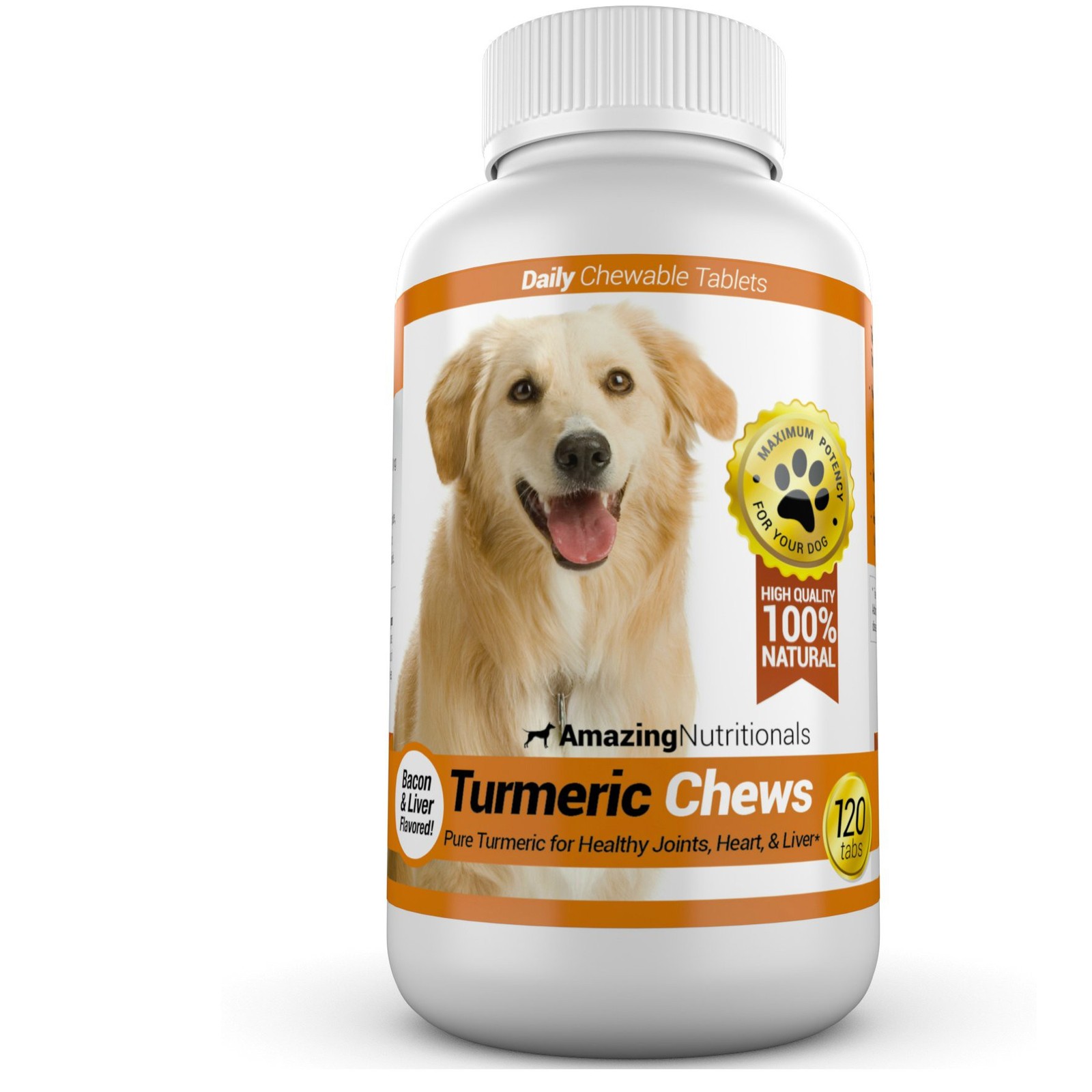 Amazing Turmeric for Dogs Curcumin Pet Antioxidant, Eliminates Joint Pain Inf...