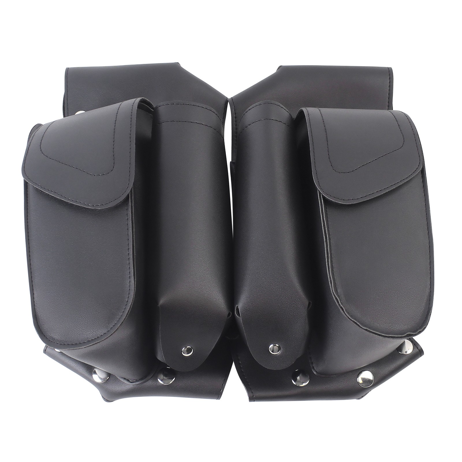 1 Pair Saddlebag Crash Bar Bags Water Bottle Holder For Harley Touring 1993-up