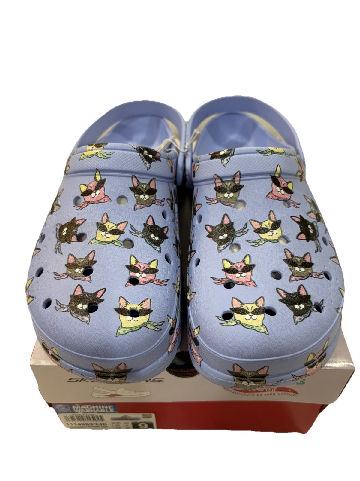 Skechers Womens Foamies Arch Fit Windy Kitty, Periwinkle, Size 9 M